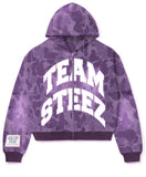 Plum Periwinkle  purple Steezape  zip up Hoodie
