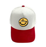 White & Red Corduroy Hat (3rd eye open collection)